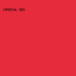 e62b3c - Imperial Red color image preview