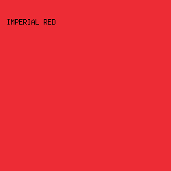 ed2c35 - Imperial Red color image preview