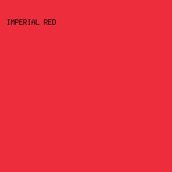 ed2d3c - Imperial Red color image preview