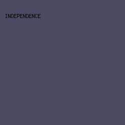 4A4A62 - Independence color image preview