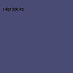 4A4A75 - Independence color image preview