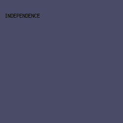4A4B66 - Independence color image preview
