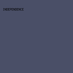 4A4F67 - Independence color image preview