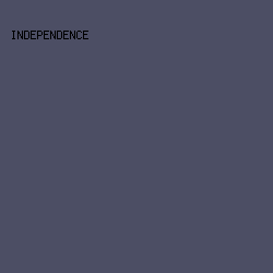 4C4E64 - Independence color image preview