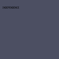 4C4F62 - Independence color image preview