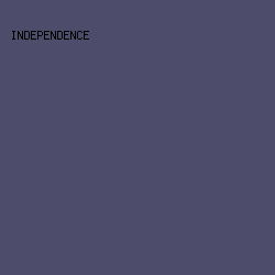 4D4C6B - Independence color image preview