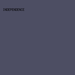 4D4E63 - Independence color image preview
