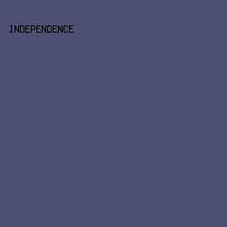4D4F73 - Independence color image preview