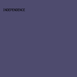 4E4B6E - Independence color image preview