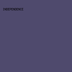 4F4A6D - Independence color image preview