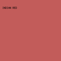 C25C5A - Indian Red color image preview