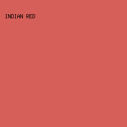 D65F59 - Indian Red color image preview