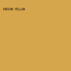 D5A64B - Indian Yellow color image preview