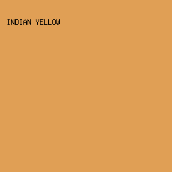 E09F55 - Indian Yellow color image preview