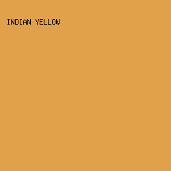 E0A14A - Indian Yellow color image preview