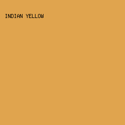 E0A44E - Indian Yellow color image preview