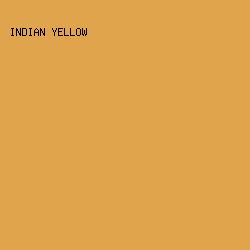 E0A54C - Indian Yellow color image preview