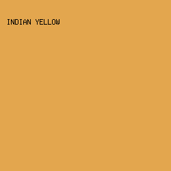 e3a64e - Indian Yellow color image preview
