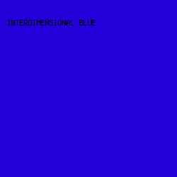 2100D9 - Interdimensional Blue color image preview