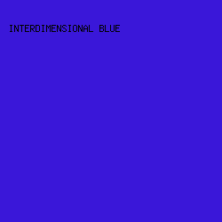 3A17D9 - Interdimensional Blue color image preview