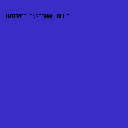 3A2CC7 - Interdimensional Blue color image preview