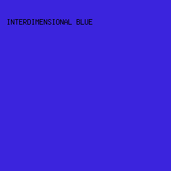 3B24DD - Interdimensional Blue color image preview