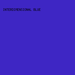 3E26C4 - Interdimensional Blue color image preview