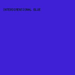 3F20D6 - Interdimensional Blue color image preview