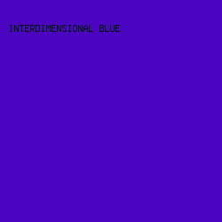 4B04C0 - Interdimensional Blue color image preview