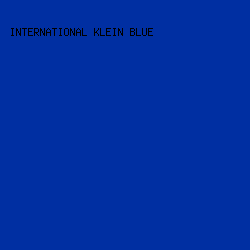 002fa2 - International Klein Blue color image preview
