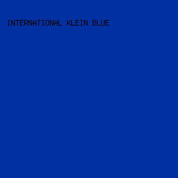 0030a2 - International Klein Blue color image preview