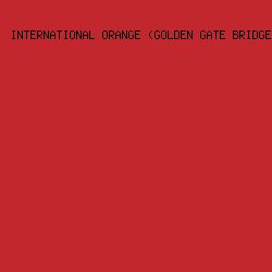 c1272d - International Orange (Golden Gate Bridge) color image preview