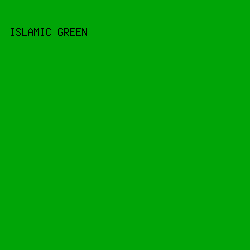 00A507 - Islamic Green color image preview