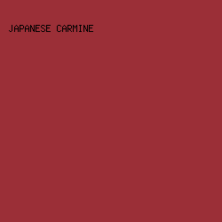 9B2F37 - Japanese Carmine color image preview