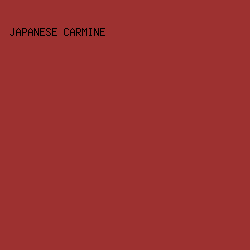 9D3130 - Japanese Carmine color image preview