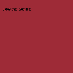 9E2B37 - Japanese Carmine color image preview