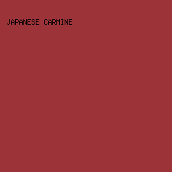 9b3338 - Japanese Carmine color image preview