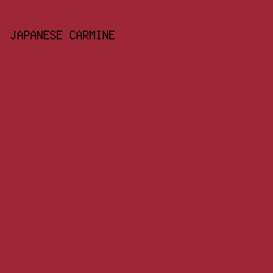 9d2736 - Japanese Carmine color image preview