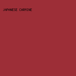 9d2e37 - Japanese Carmine color image preview