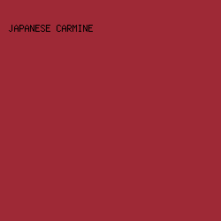 9e2936 - Japanese Carmine color image preview