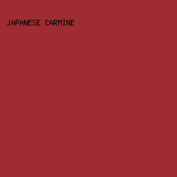 9e2c32 - Japanese Carmine color image preview