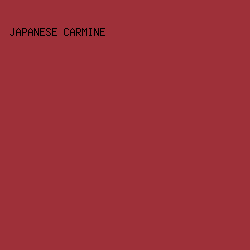 9e3039 - Japanese Carmine color image preview