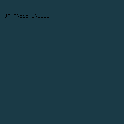 1a3a46 - Japanese Indigo color image preview