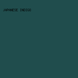 204D4D - Japanese Indigo color image preview