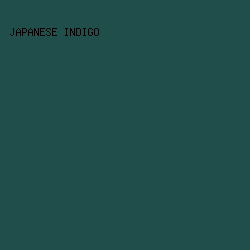 204e4b - Japanese Indigo color image preview