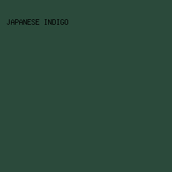 2B4A3B - Japanese Indigo color image preview