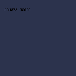 2C334D - Japanese Indigo color image preview
