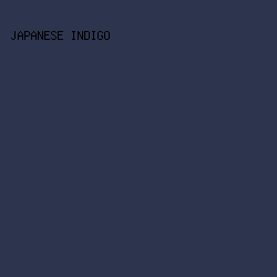 2D354E - Japanese Indigo color image preview
