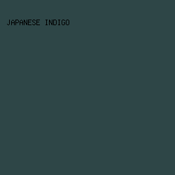2E4647 - Japanese Indigo color image preview