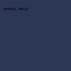 2b3755 - Japanese Indigo color image preview